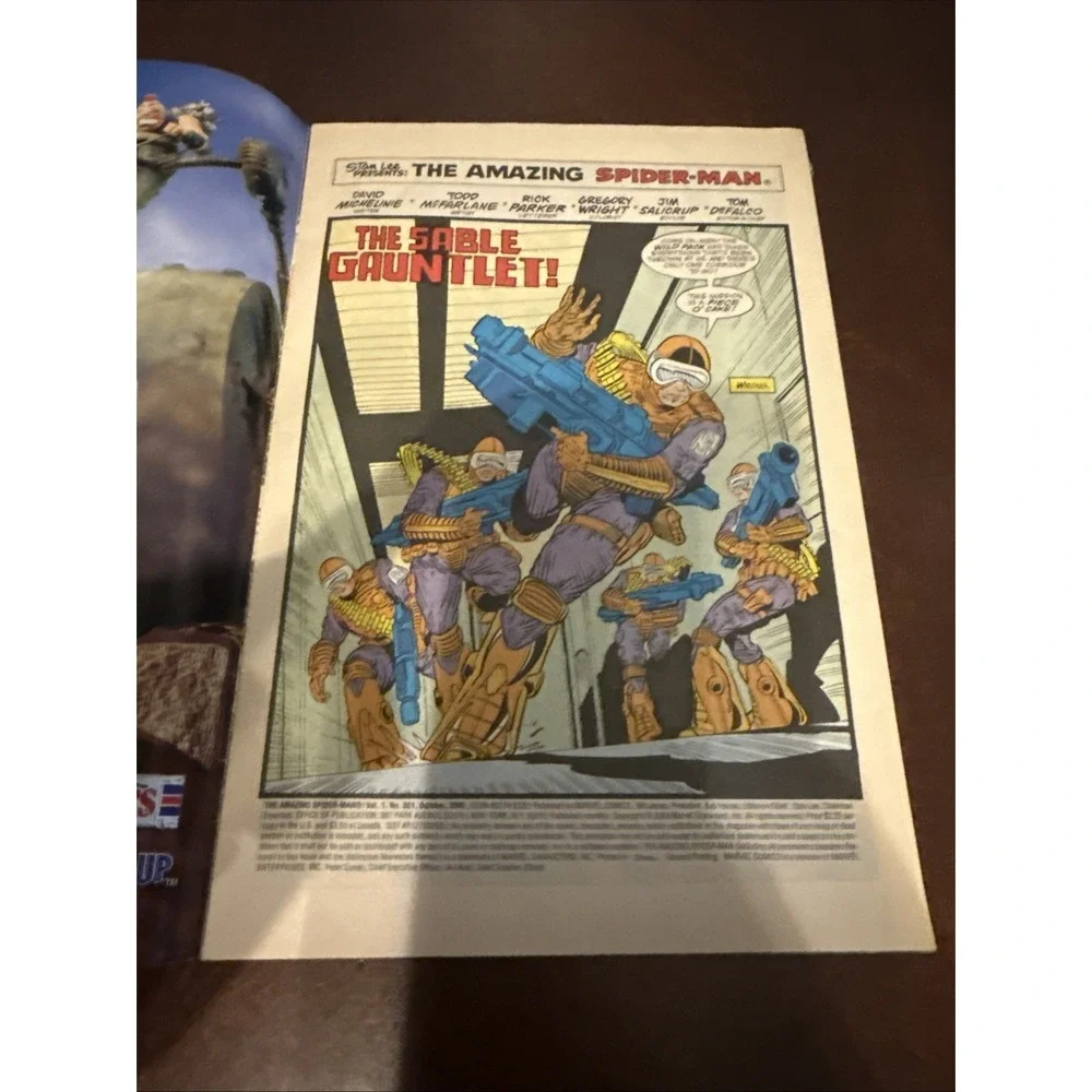 The‎ Amazing Spider-Man #301 Marvel Todd McFarlane Silver Sable 1988